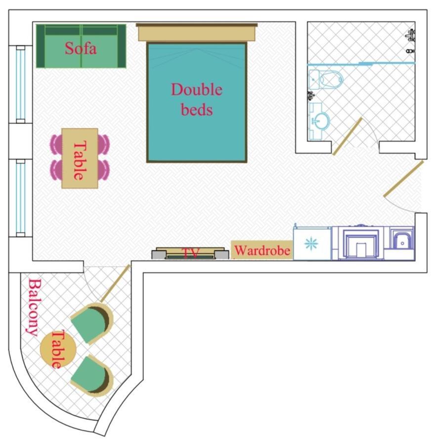 Leyla Apartments 2 Baku Rom bilde