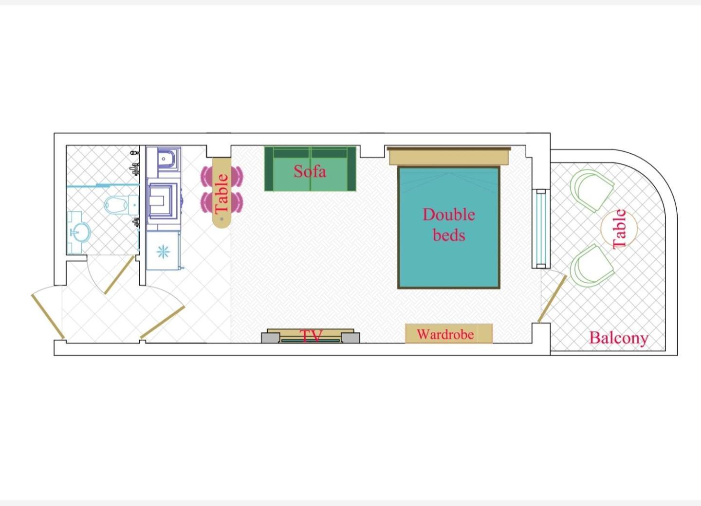 Leyla Apartments 2 Baku Rom bilde