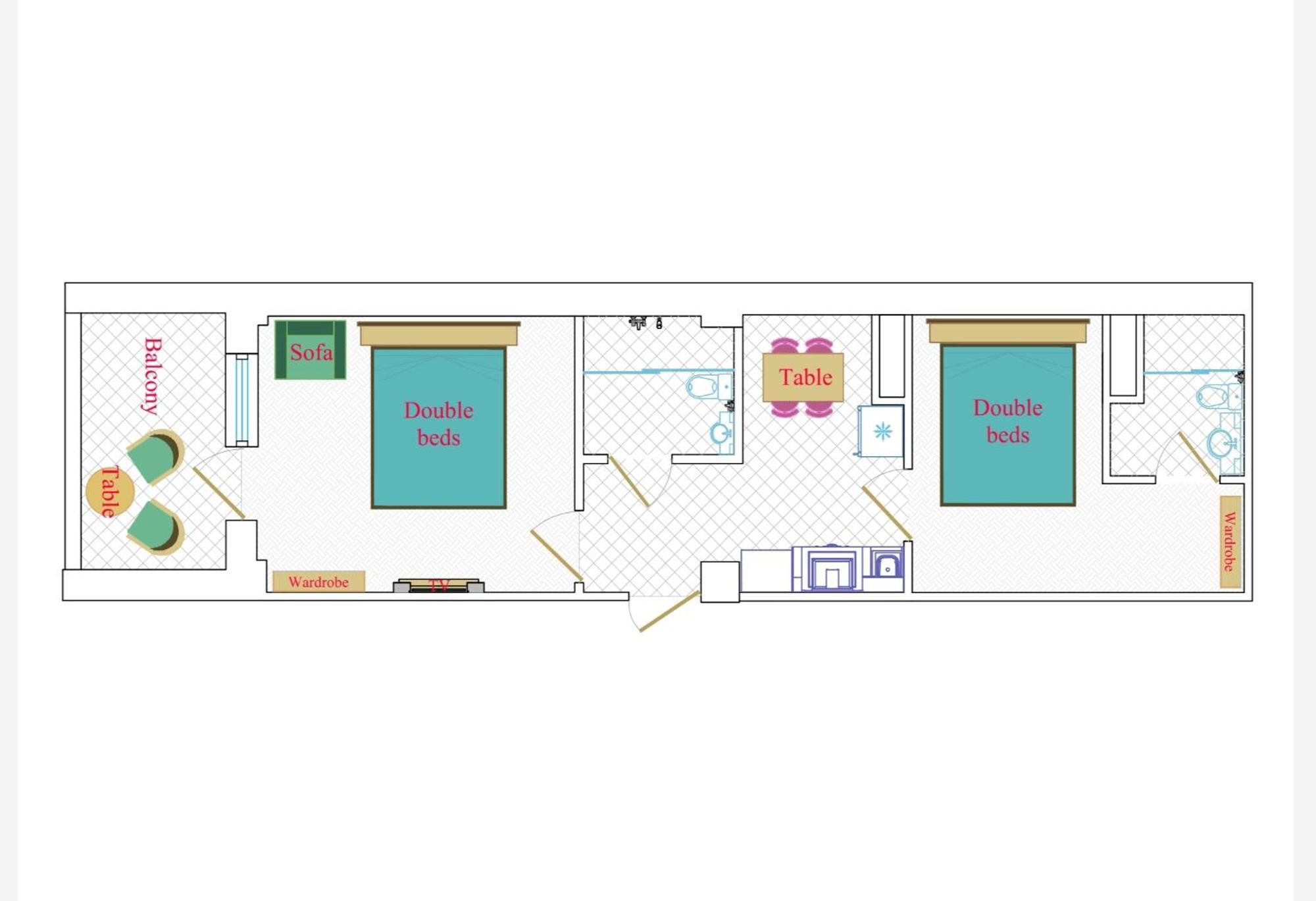 Leyla Apartments 2 Baku Rom bilde